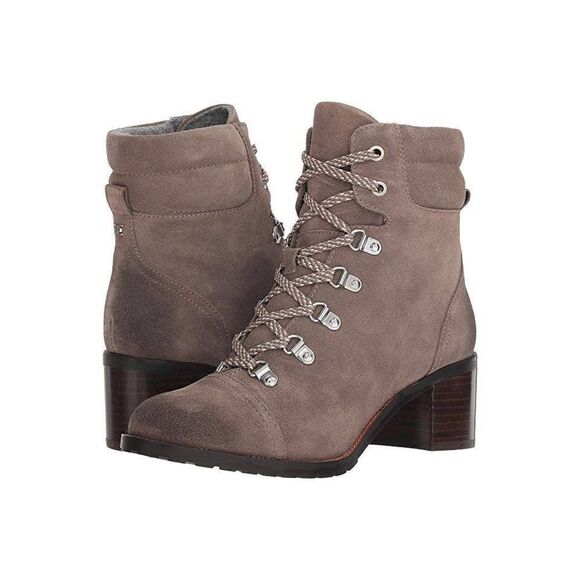 Sam Edelman Tie Up Ankle Manchester Flint Gray Boot sz 8 - Picture 1 of 8